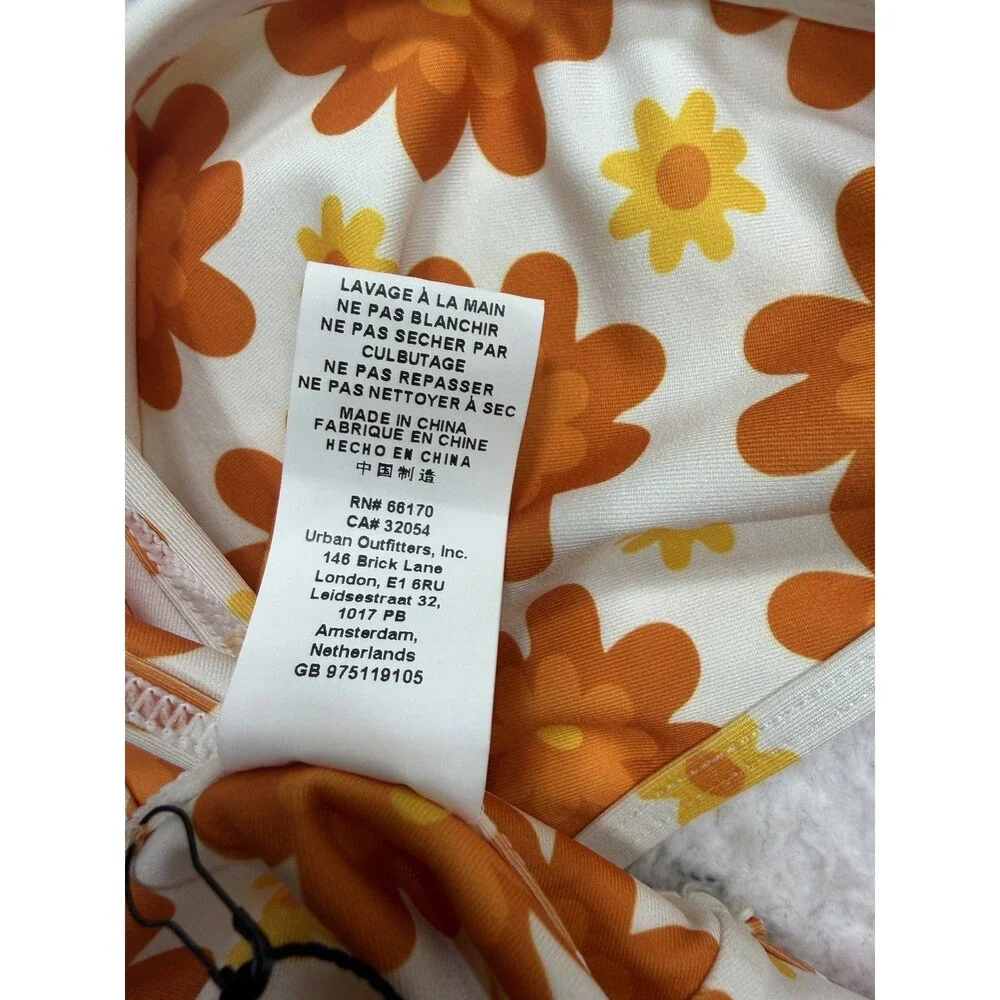 Inner Relm Bikini Bottoms Swimsuit Sweet Owl Orange Resort Beach Vacay Large NWT